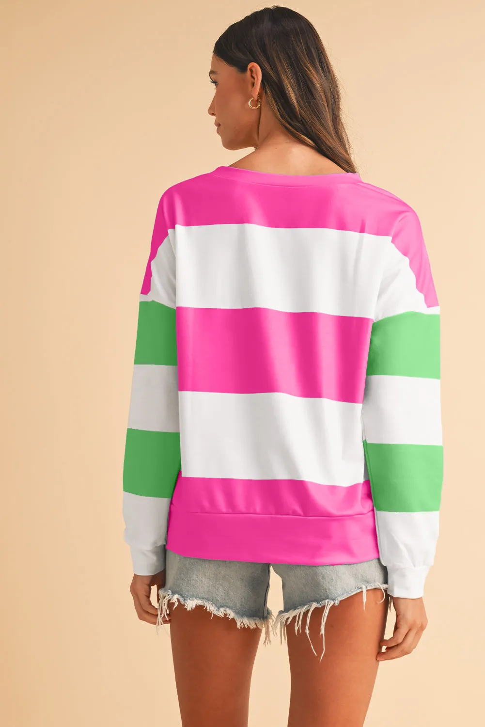 Lindsey,  Color block Drop Sleeve Top