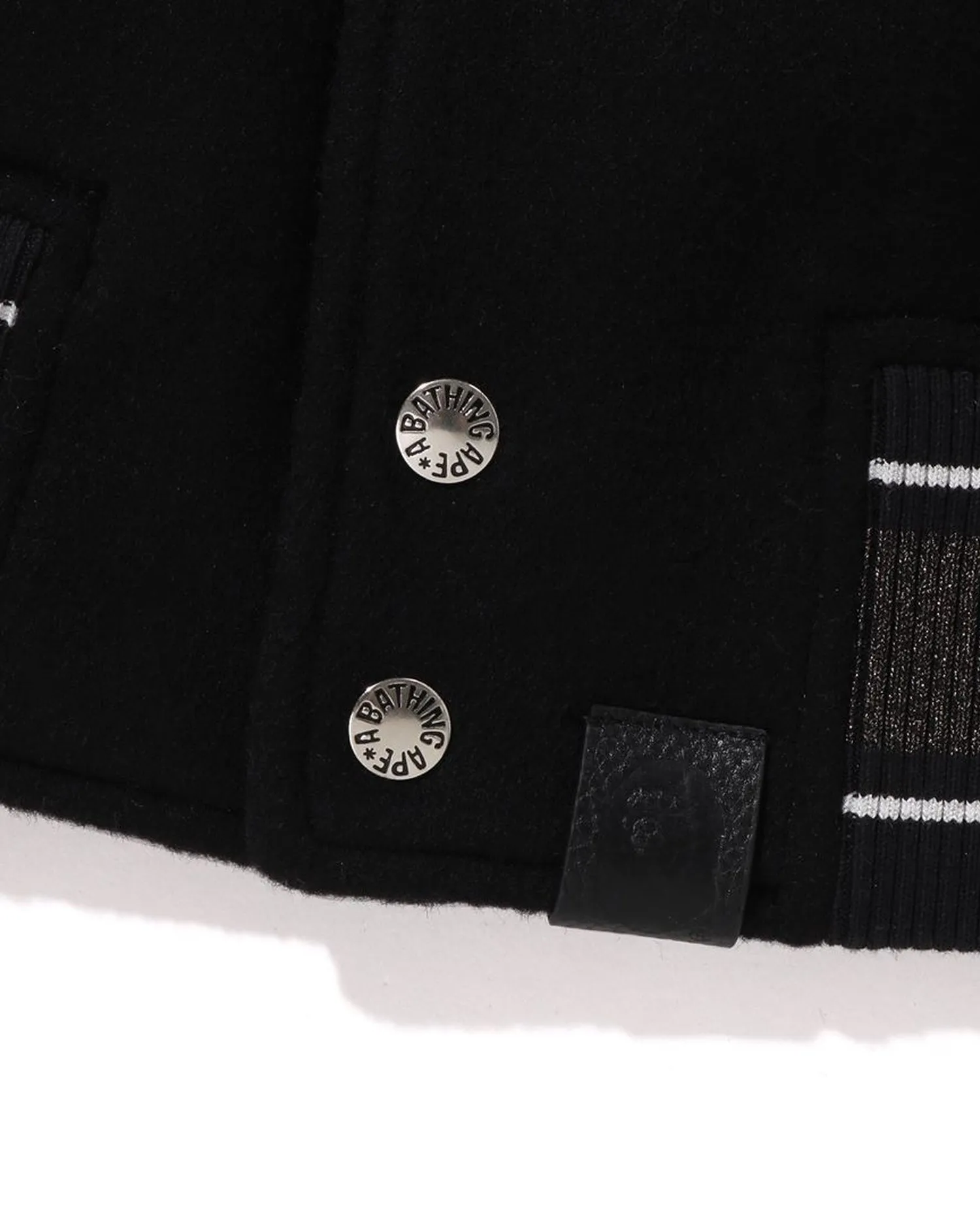 Line Camo Multi Logo Wool Varsity Jacket
