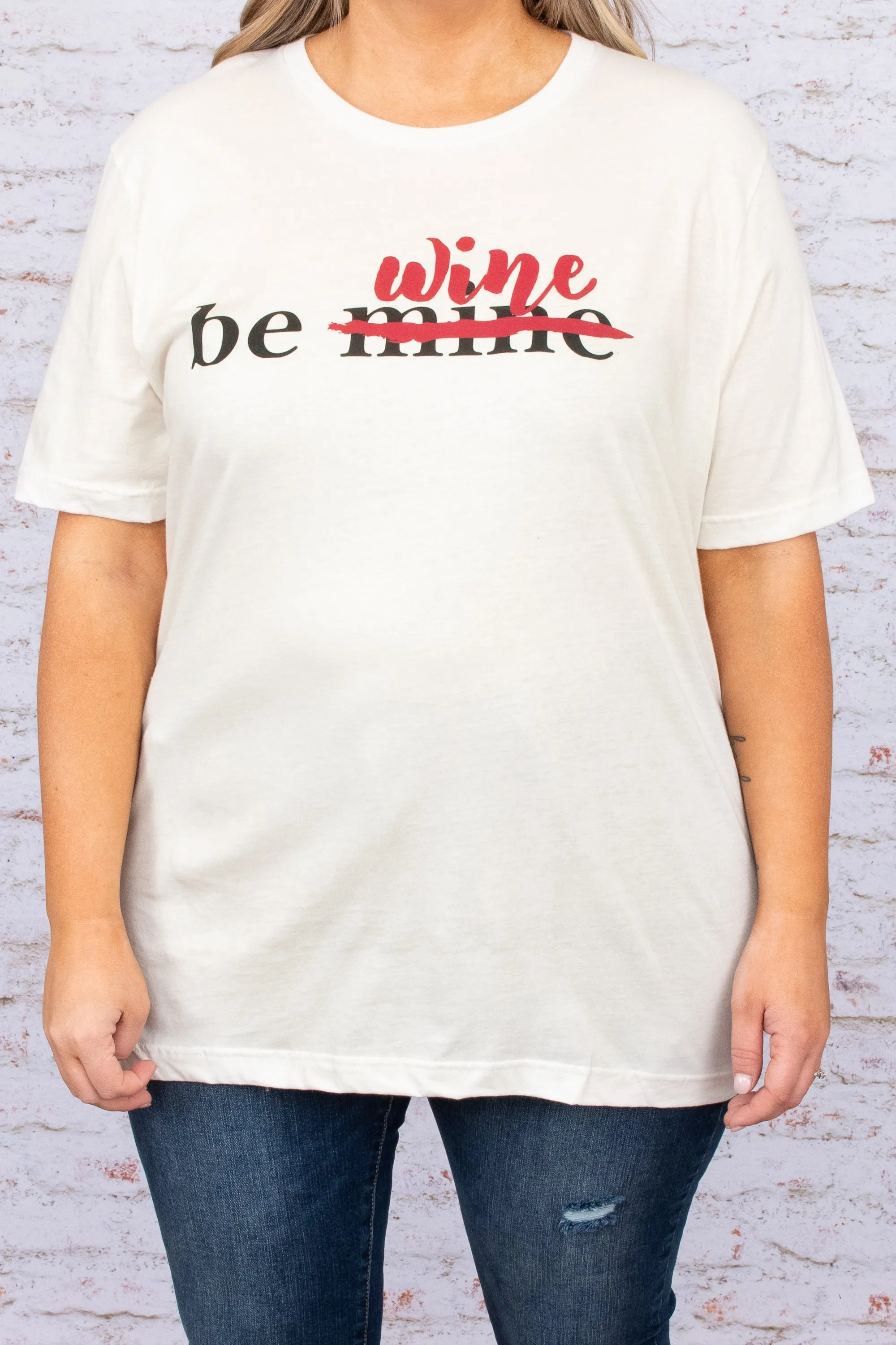 Live Love Wine Tee, White