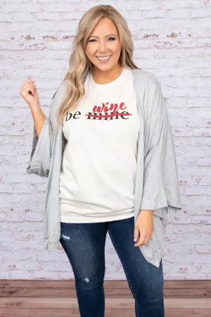 Live Love Wine Tee, White