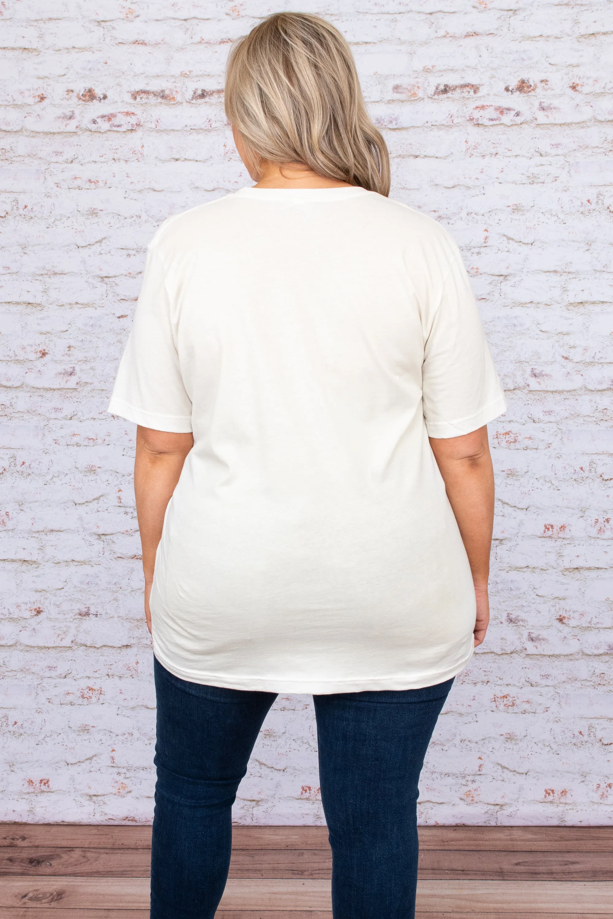 Live Love Wine Tee, White