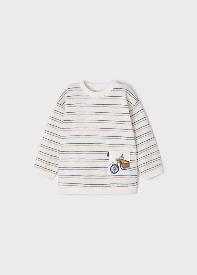 Long Sleeve Striped T-shirt | Corn