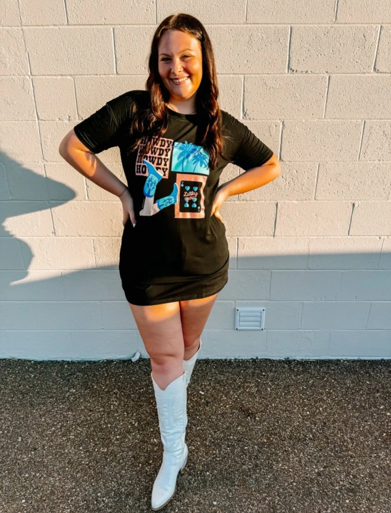 Lucky You T-Shirt Dress