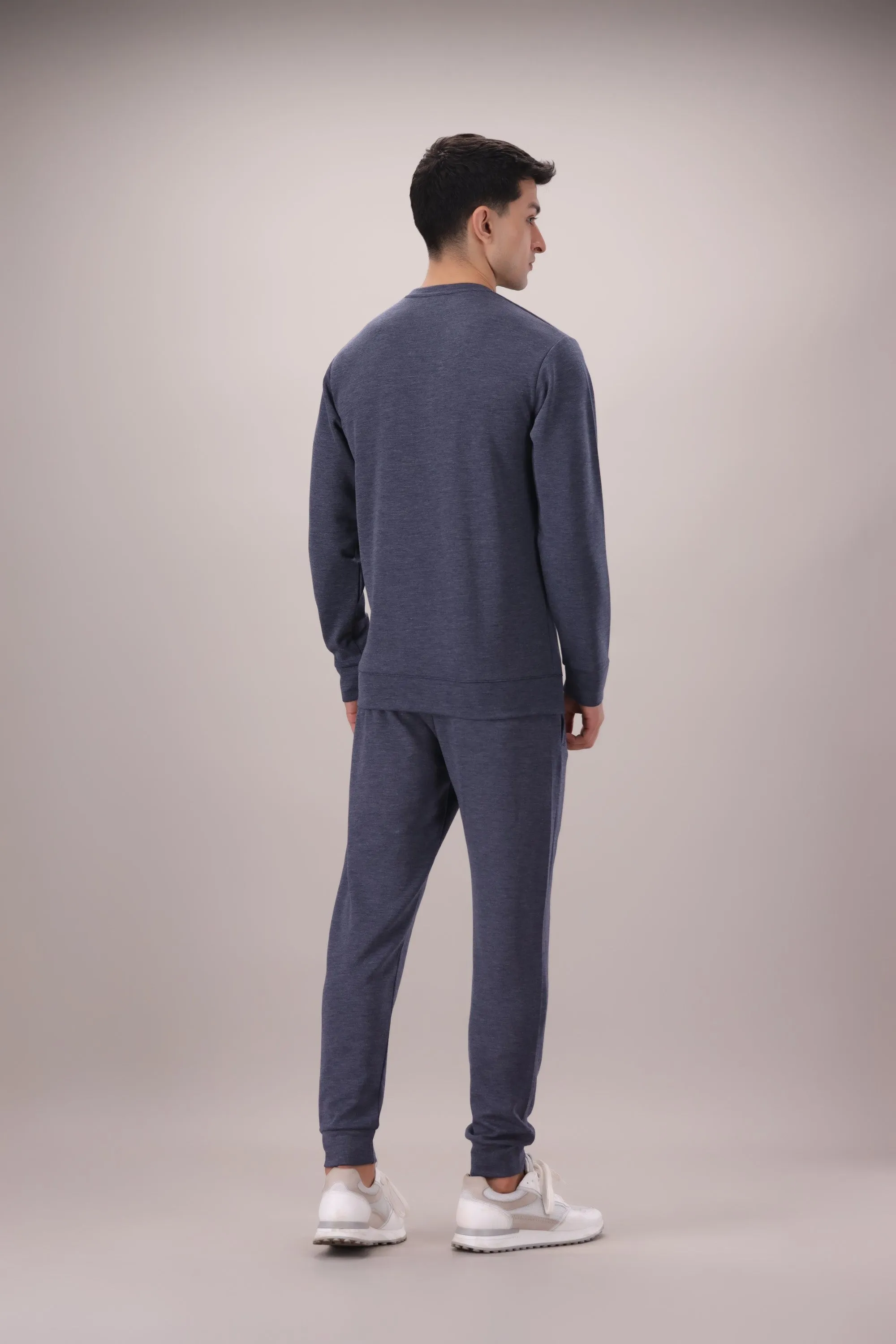 Luxe Stretch Navy Sweat Shirt