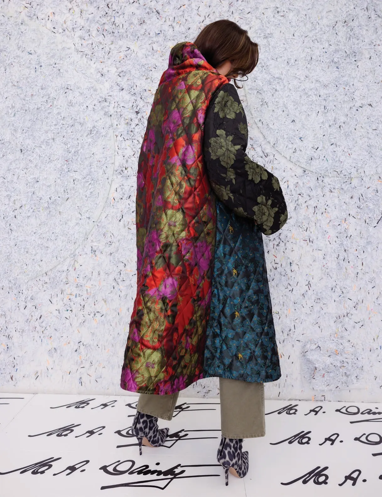M.A Dainty II PUFF Reversible Jacket - Multi Brocade