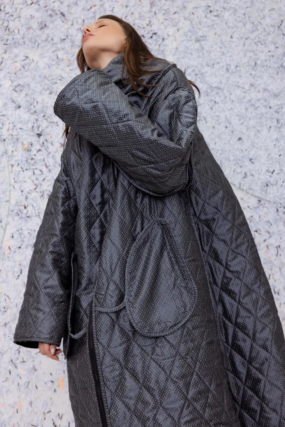 M.A Dainty II PUFF Reversible Jacket - Multi Brocade