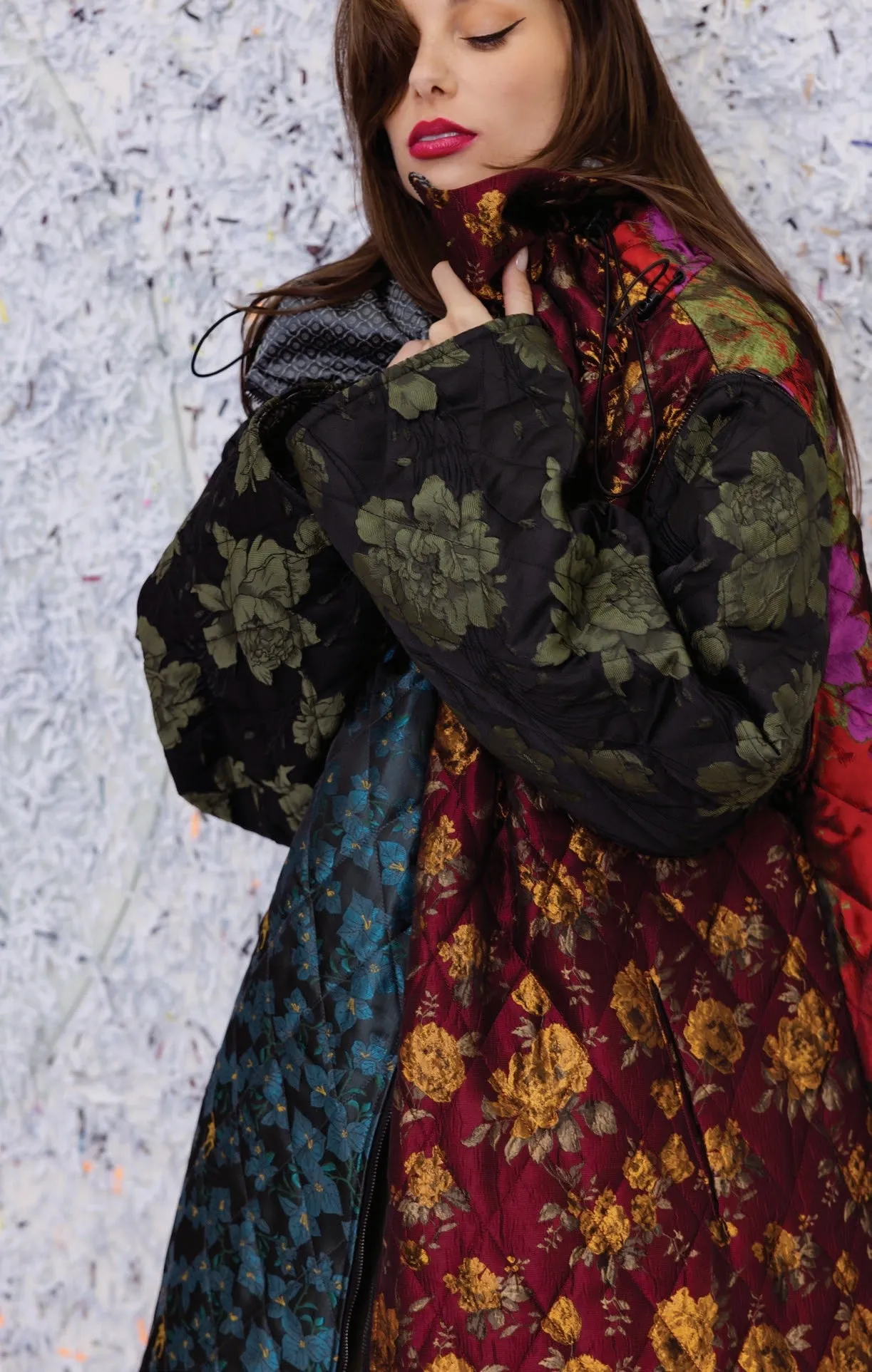 M.A Dainty II PUFF Reversible Jacket - Multi Brocade
