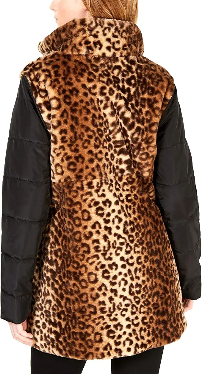 Maison Jules | Faux-Fur Reversible Jacket | Vendor Cheetah | M