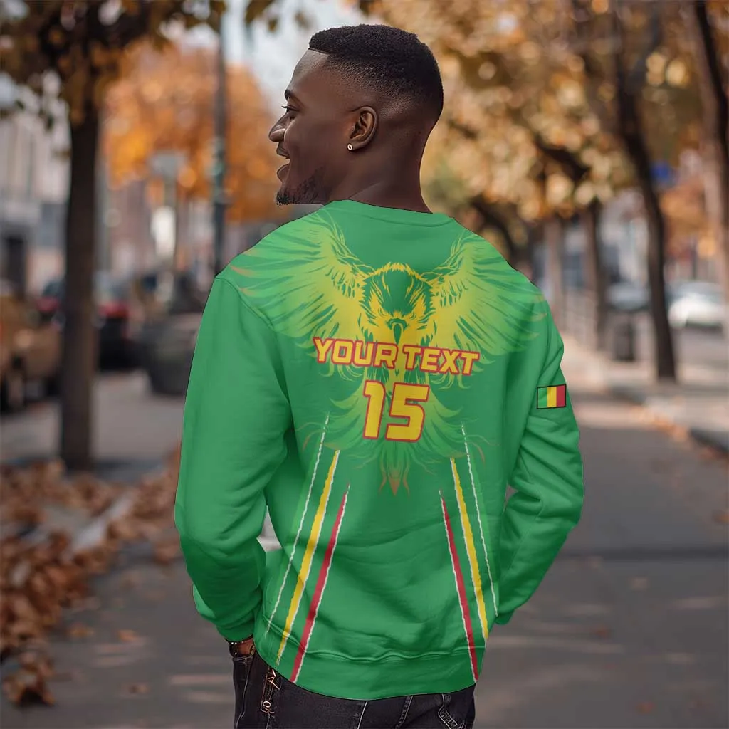 Mali Football Custom Sweatshirt Go Eagles - Green Color LT15