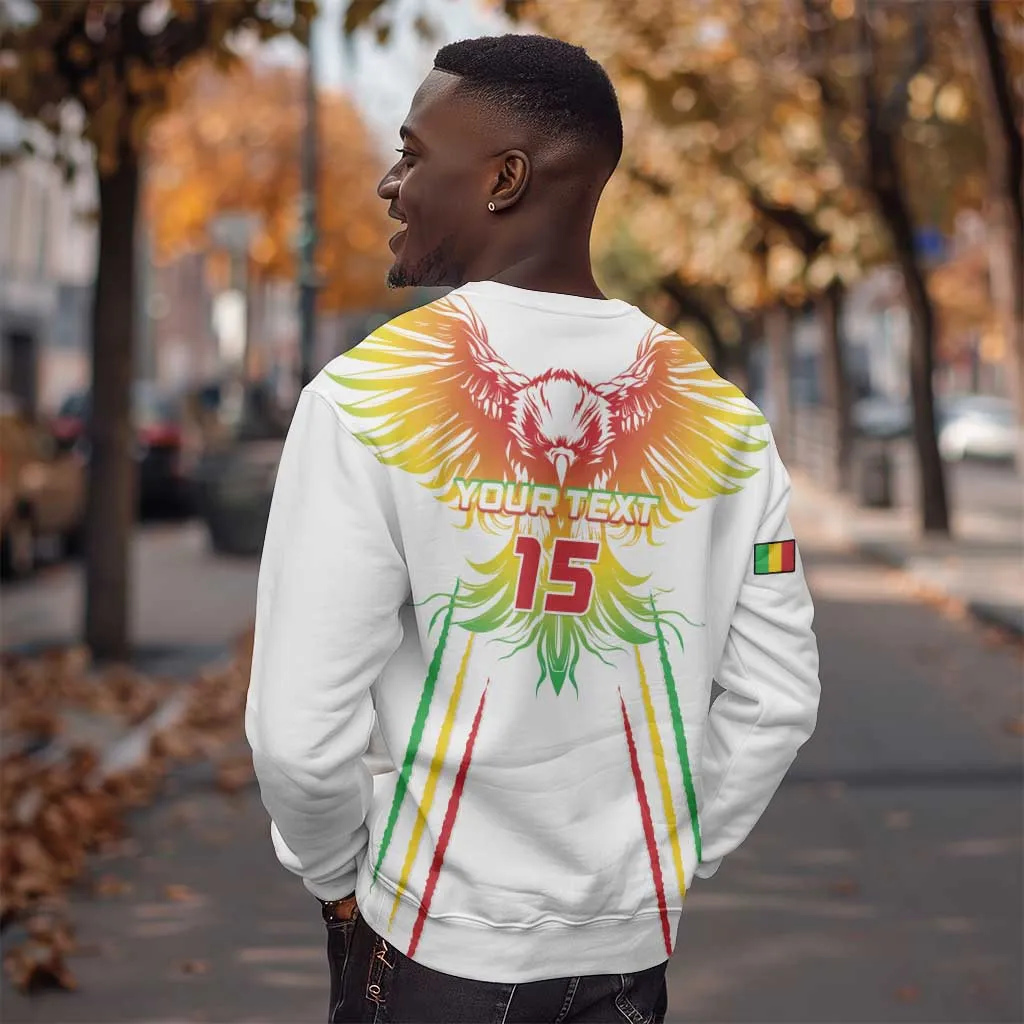 Mali Football Custom Sweatshirt Go Eagles - White Color LT15