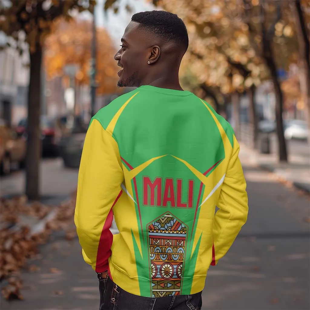 Mali Vulture Eagles Sweatshirt African Pattern Flag Color TS04