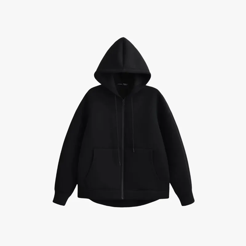 Mason | Women's Zipper Hoodie High Street Unisex Style Double Pockets Oversize Loose Sweatshirts Outerwear Top