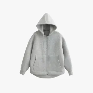 Mason | Women's Zipper Hoodie High Street Unisex Style Double Pockets Oversize Loose Sweatshirts Outerwear Top