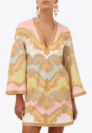 Maxine V-neck Mini Tunic Dress