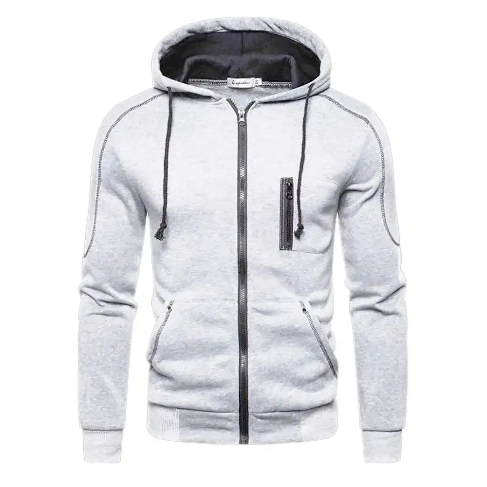 Men's Color Block Fleece Hoodie