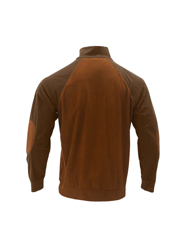 Men's Contrast Color Oversized Long Sleeve Sweatshirts