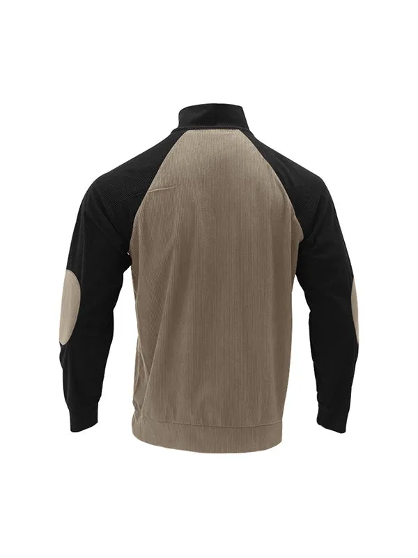Men's Contrast Color Oversized Long Sleeve Sweatshirts