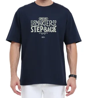 Men's Oversized Tshirt - DRON Smart Move - OS19 Navy Blue