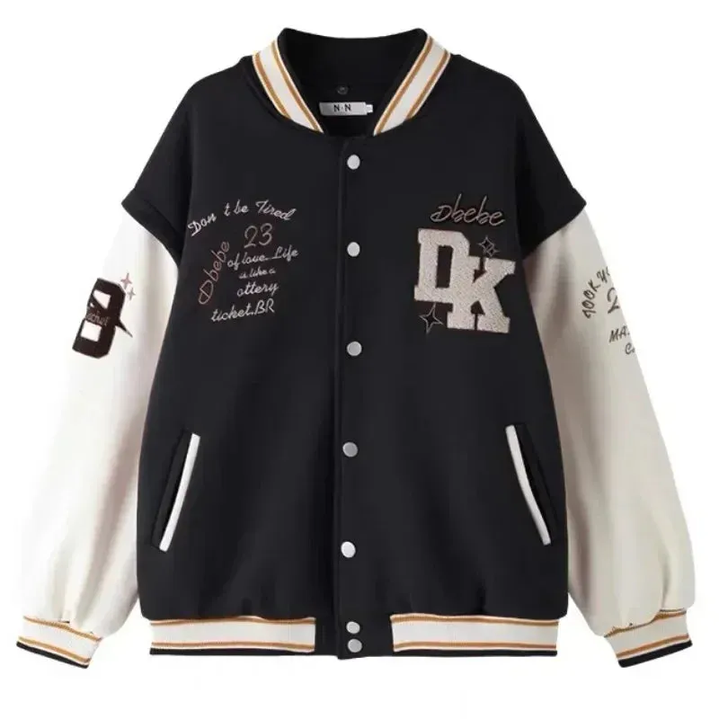 Men's Y2K Rhinestone Hip Hop Varsity Jacket