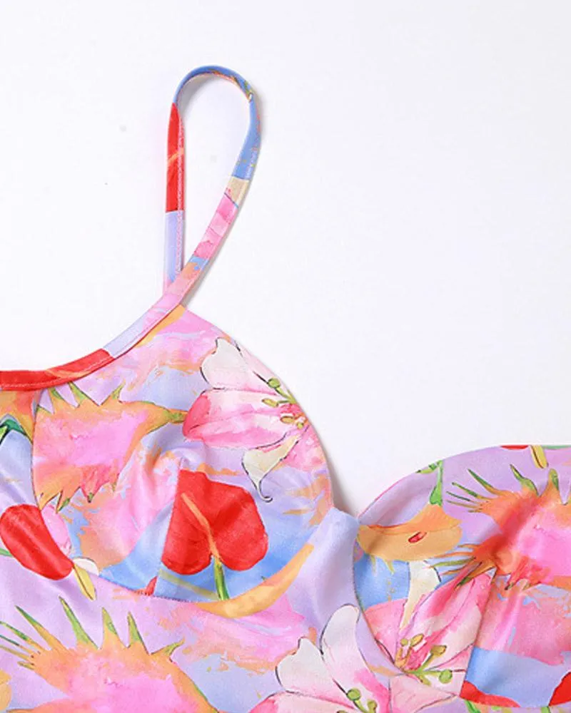 Merimid Floral Cami Mini Dress