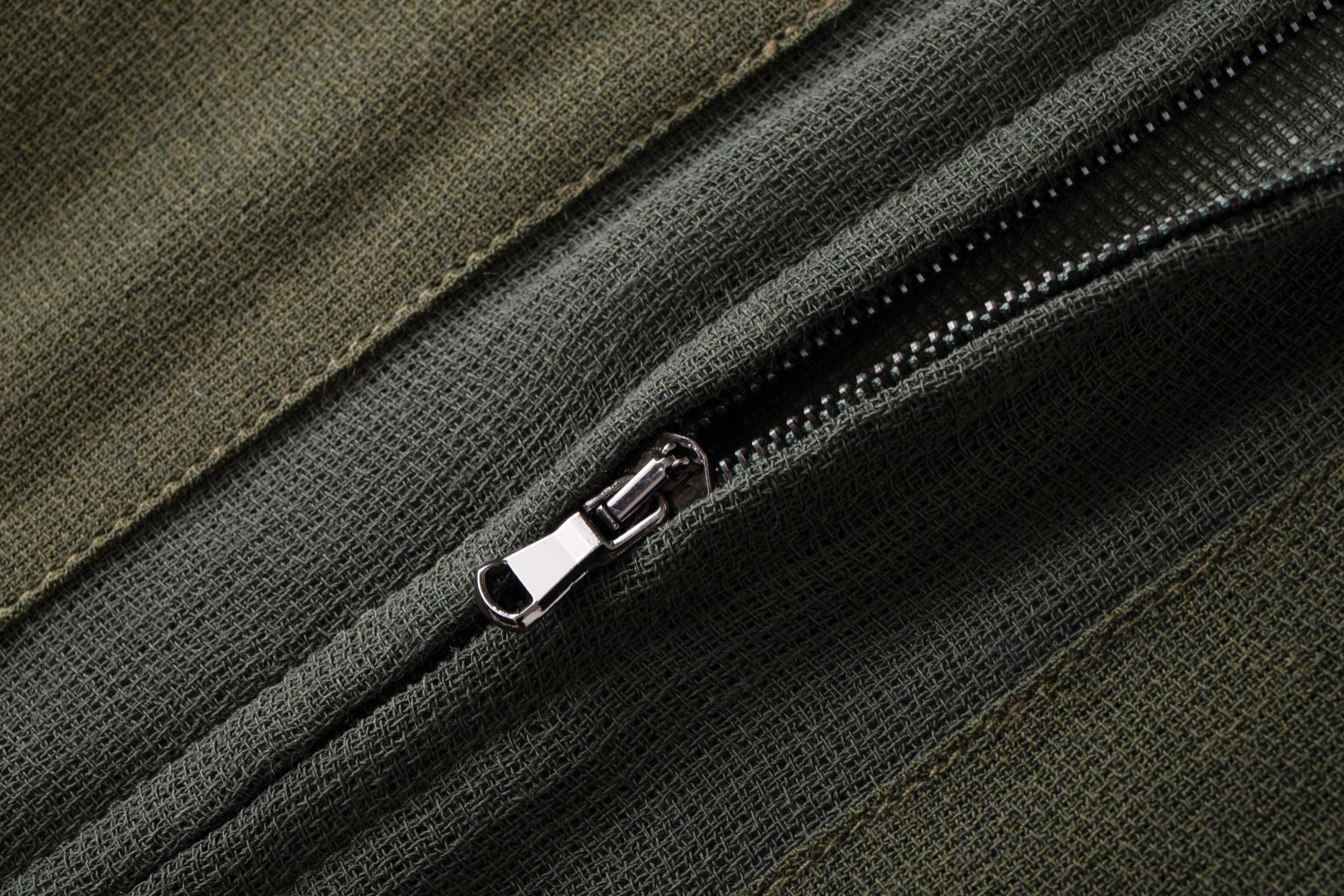 Mesh-panelled Dark Green varsity Jacket
