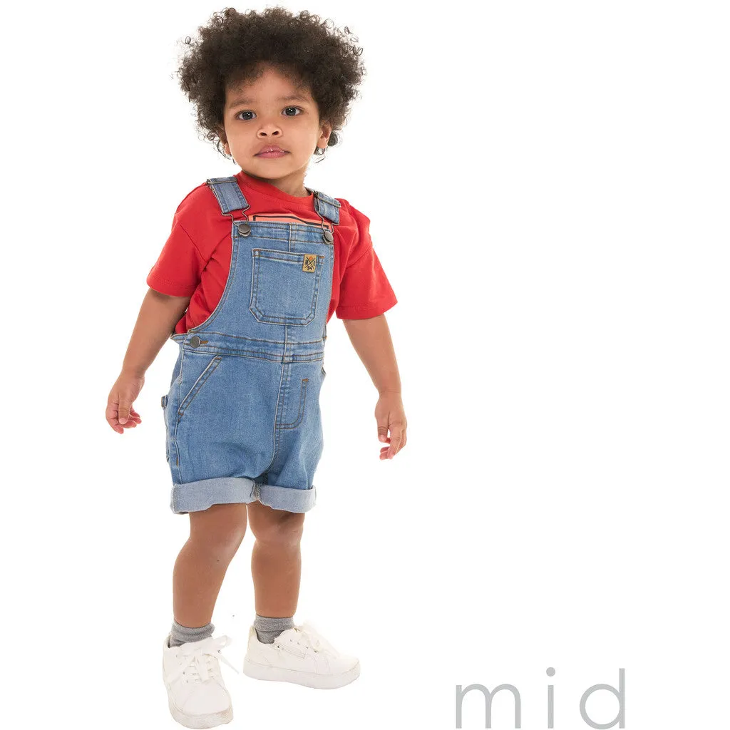 M.I.D. Baby Blue Denim Oceano Dune Shortall (3-24m)