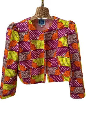 Mila jacket in Swirly Girlie/Daisy Lady