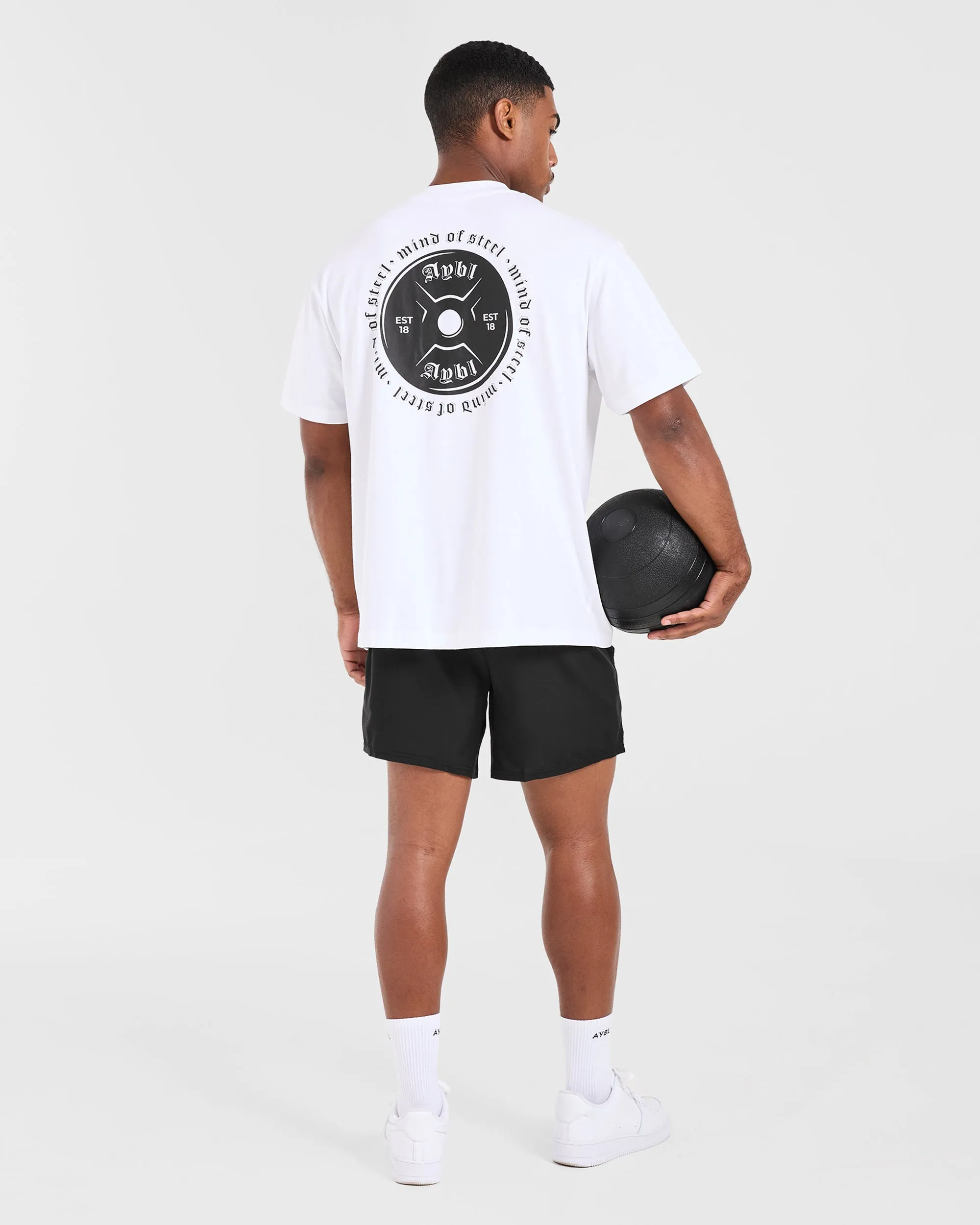 Mind of Steel Oversized T Shirt - White