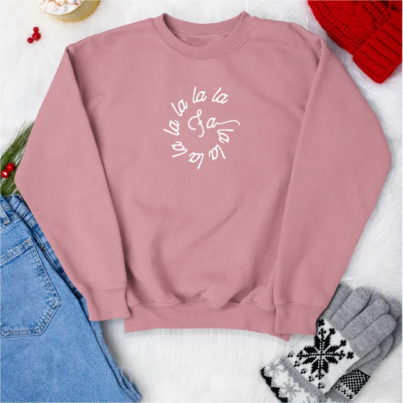 Minimalist Fa La La Christmas Sweatshirt