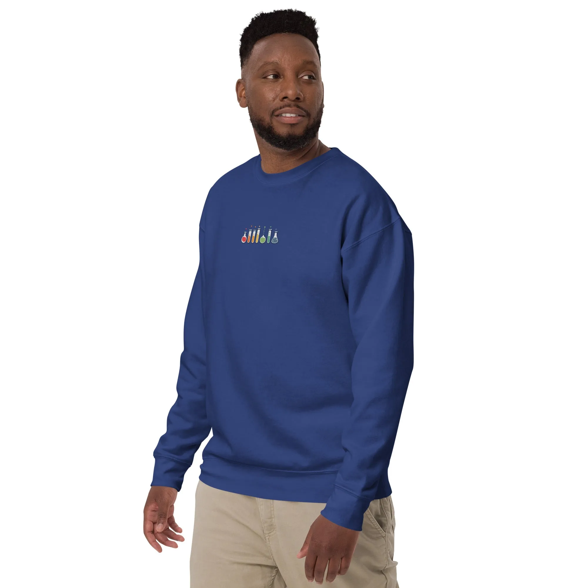 Minimalist Pride Flasks | Unisex Embroidered Sweatshirt