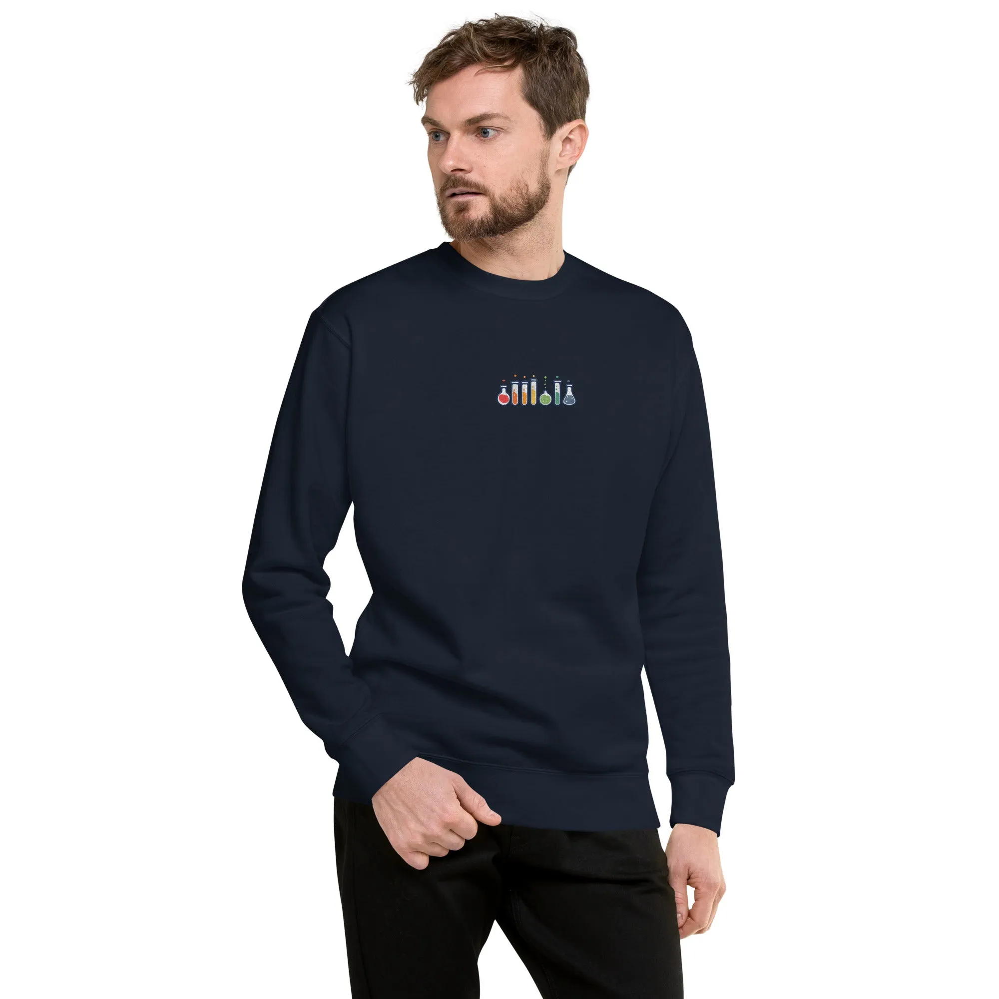 Minimalist Pride Flasks | Unisex Embroidered Sweatshirt