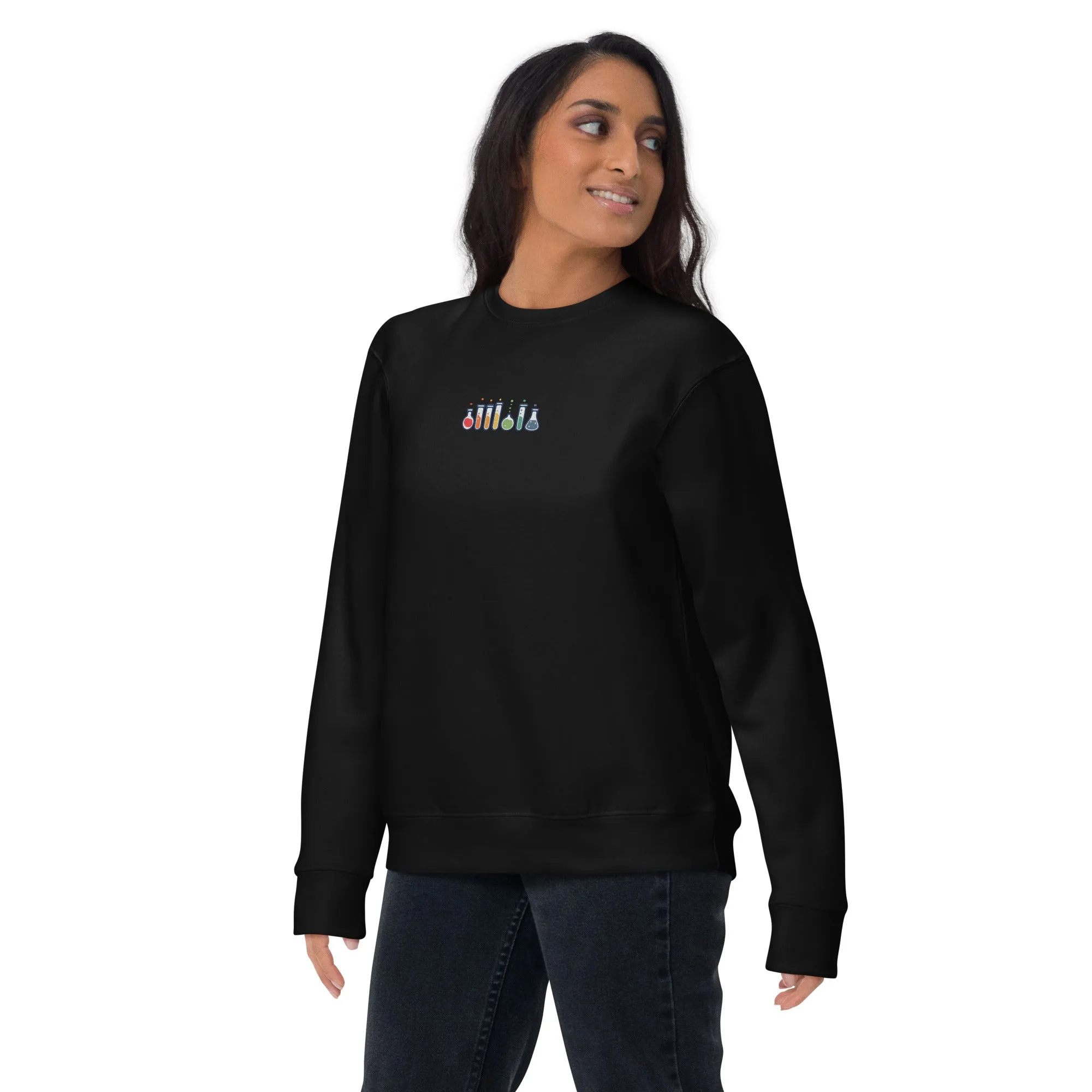 Minimalist Pride Flasks | Unisex Embroidered Sweatshirt