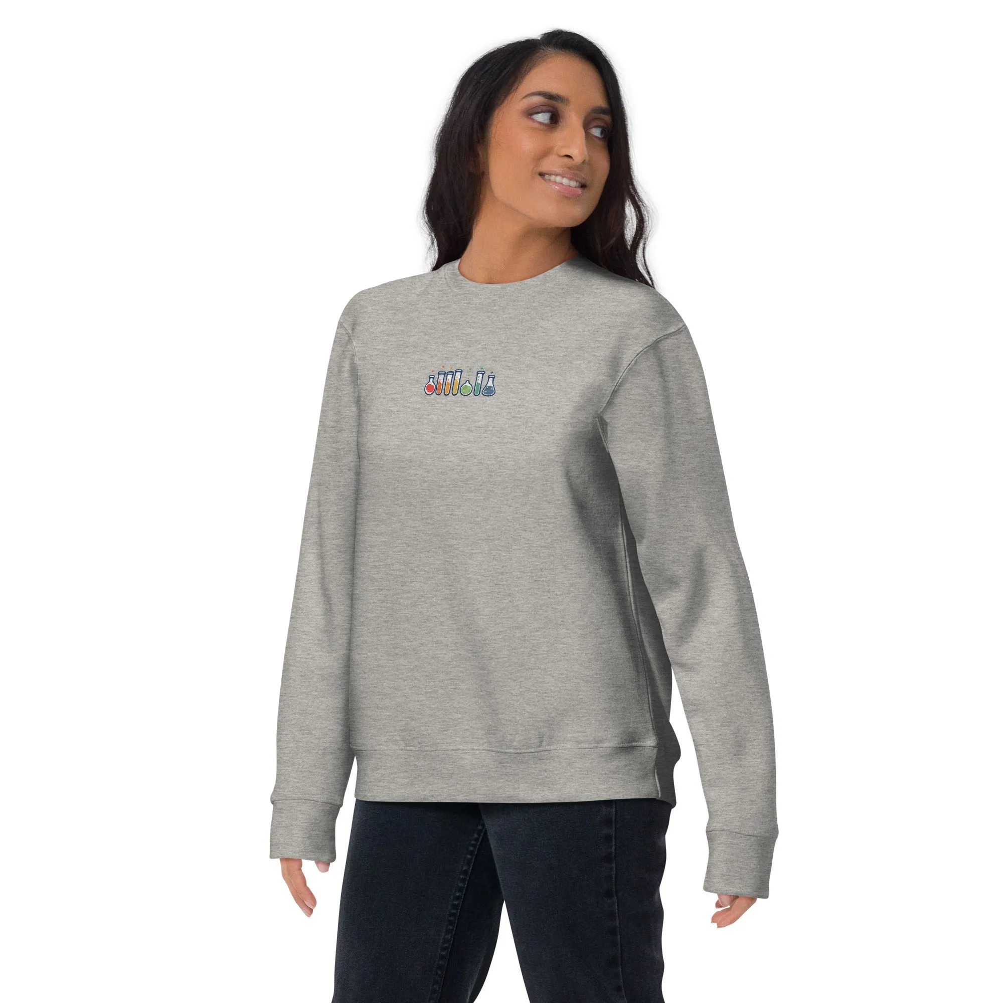Minimalist Pride Flasks | Unisex Embroidered Sweatshirt