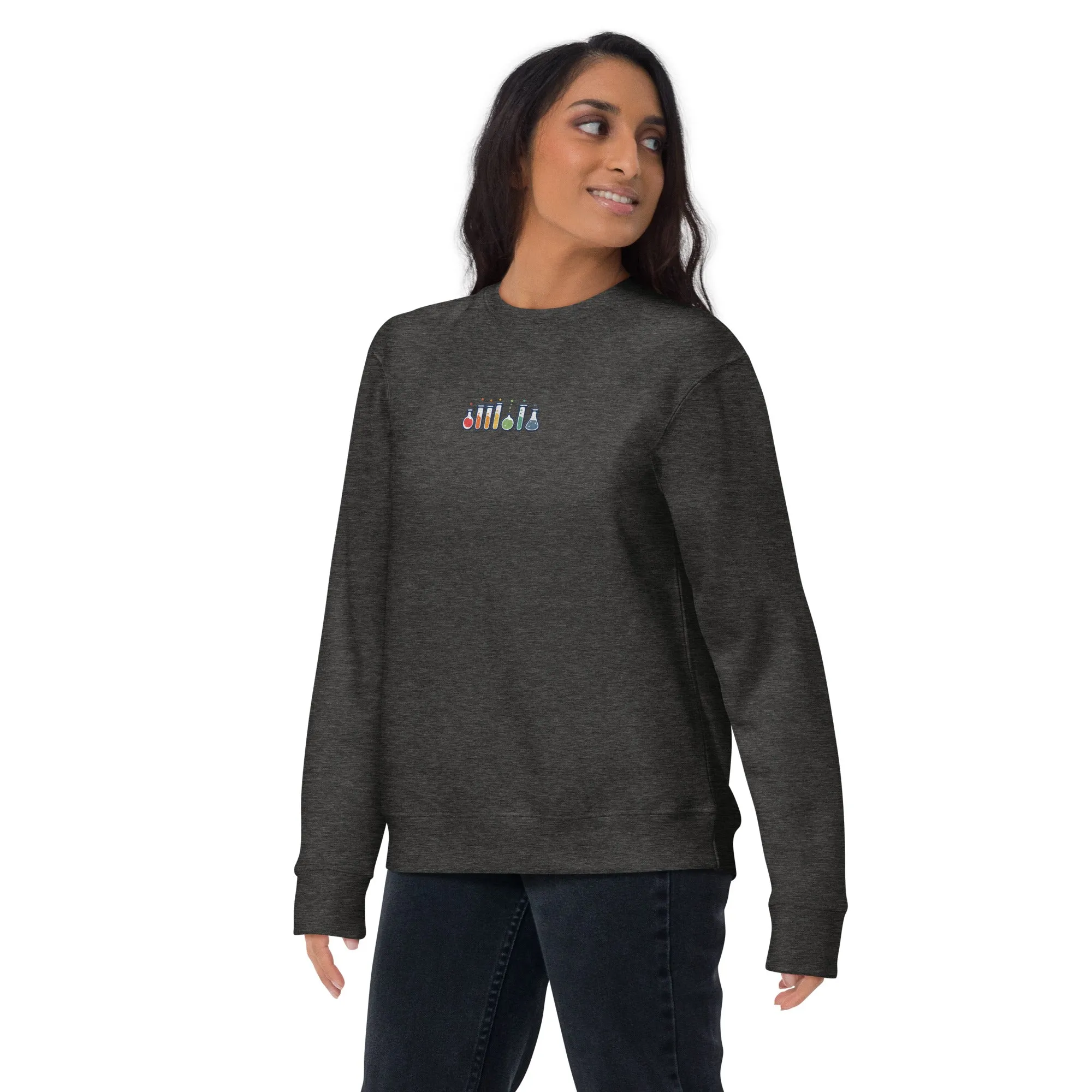 Minimalist Pride Flasks | Unisex Embroidered Sweatshirt