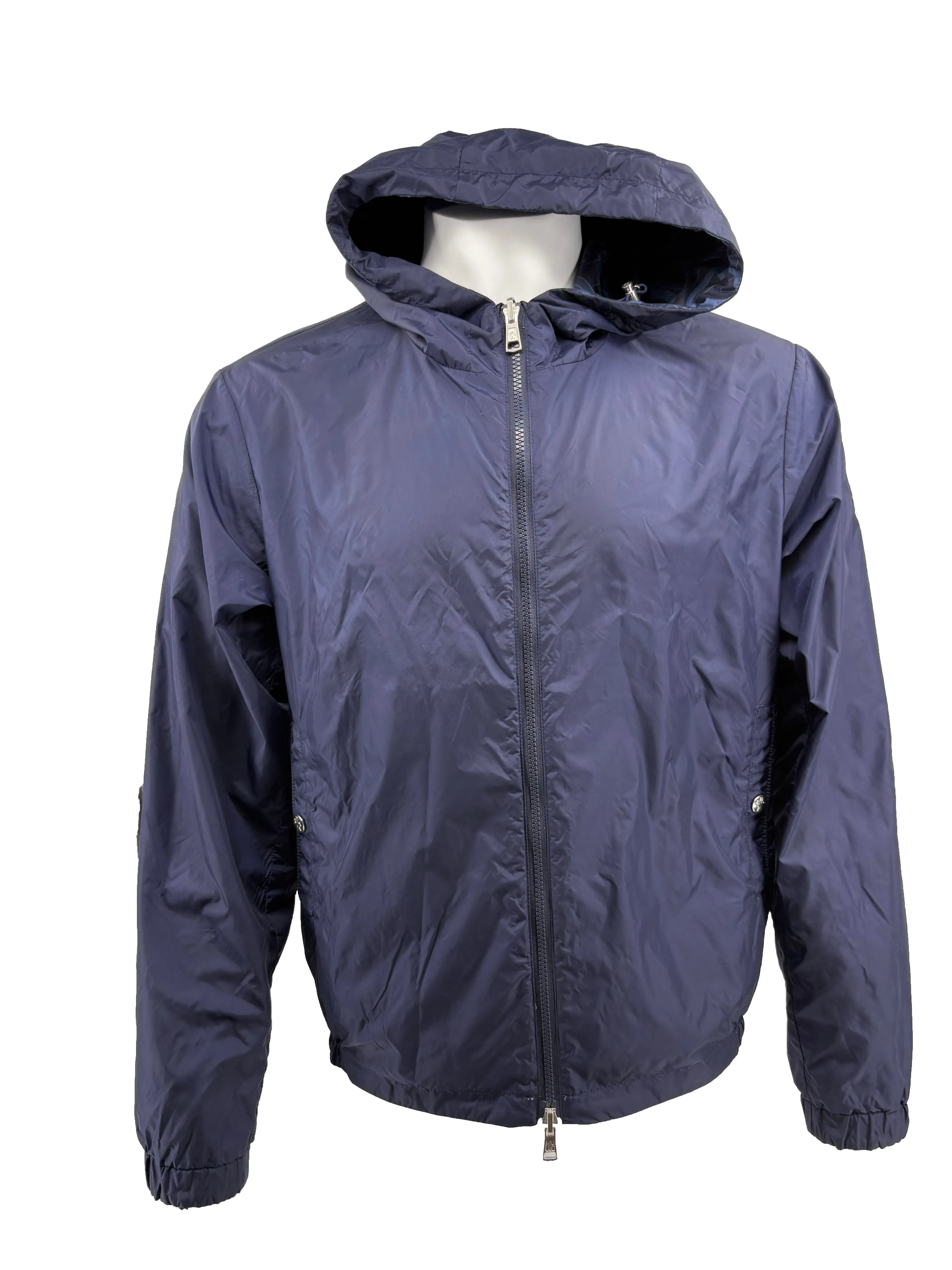 Moncler Logo Cretes Reversible Jacket - Navy
