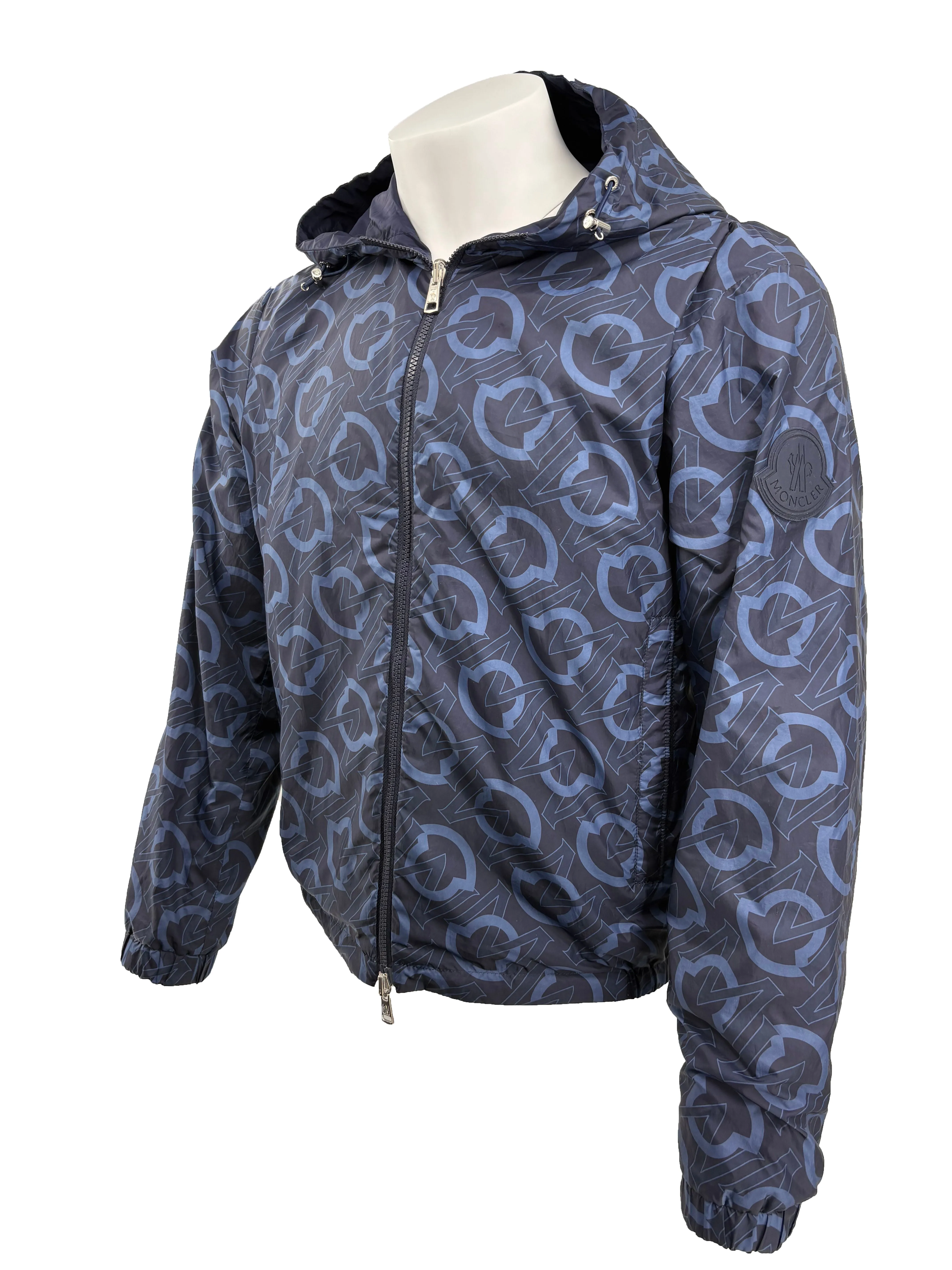 Moncler Logo Cretes Reversible Jacket - Navy
