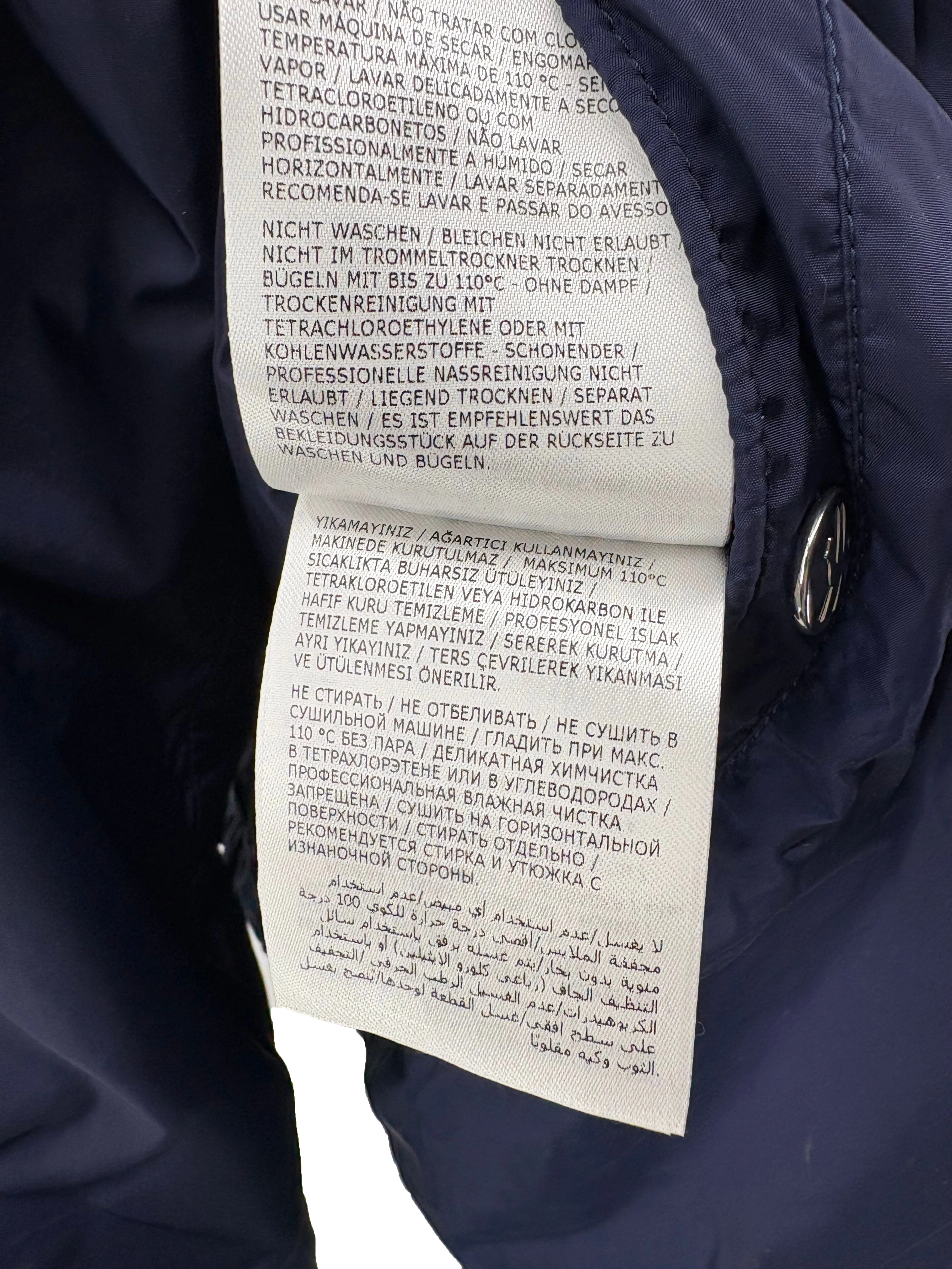 Moncler Logo Cretes Reversible Jacket - Navy