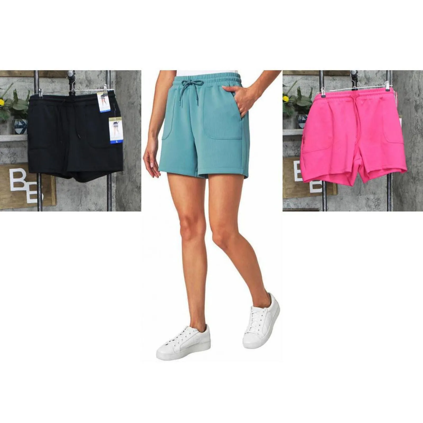 Mondetta Womens Midweight Ribbed Scuba Short 1754981