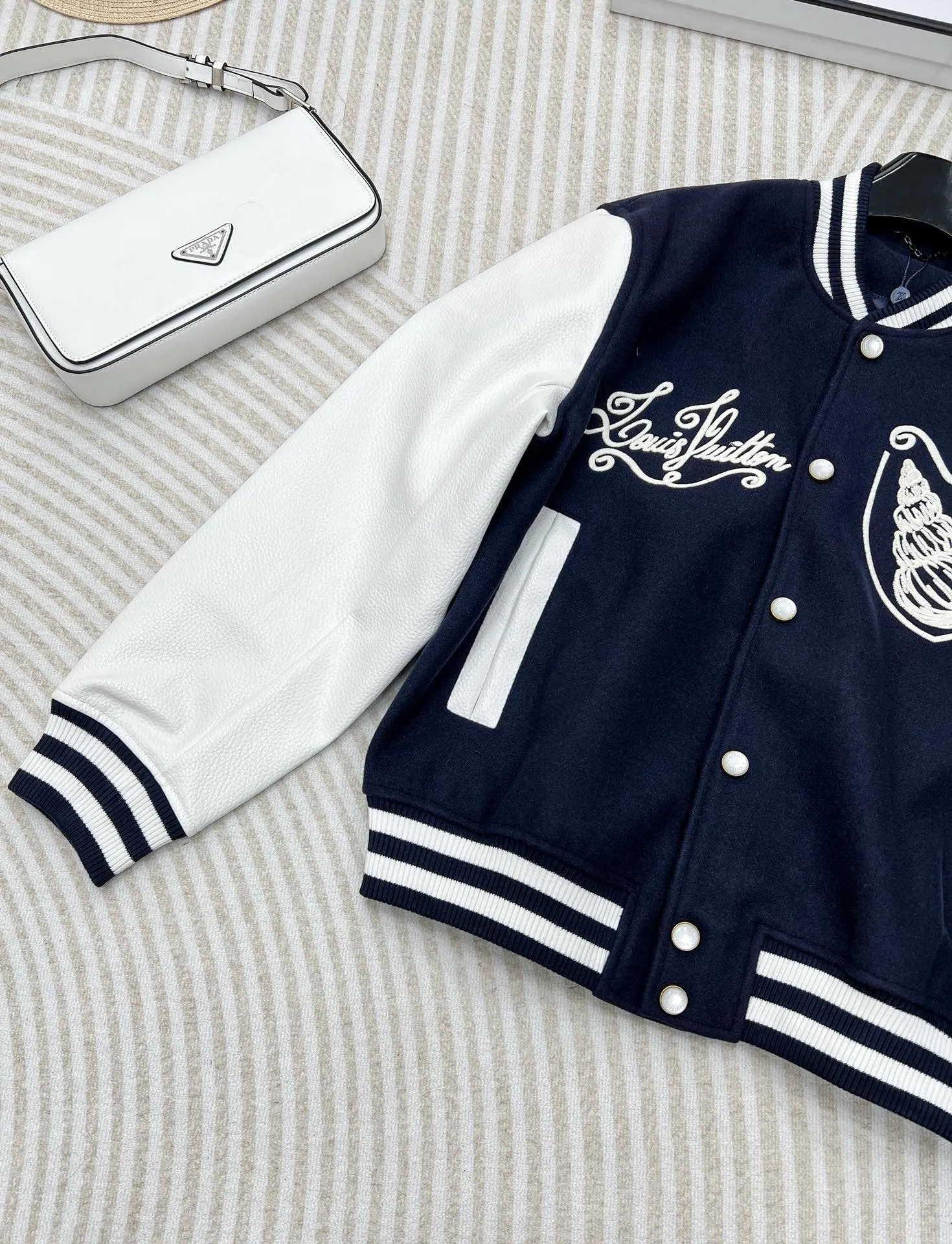 Monogram Crest Varsity Jacket