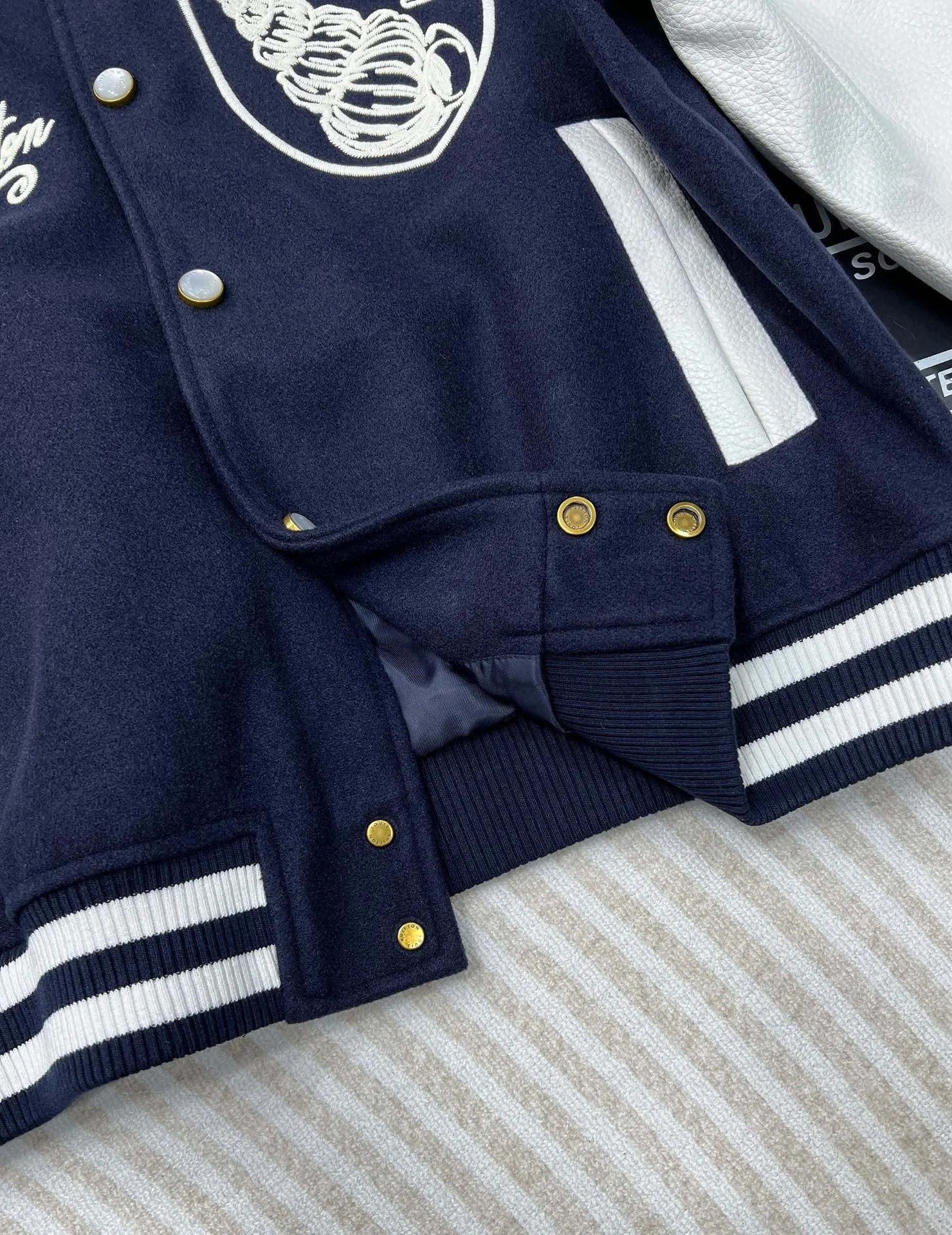 Monogram Crest Varsity Jacket