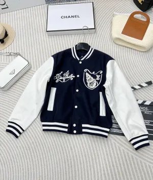 Monogram Crest Varsity Jacket