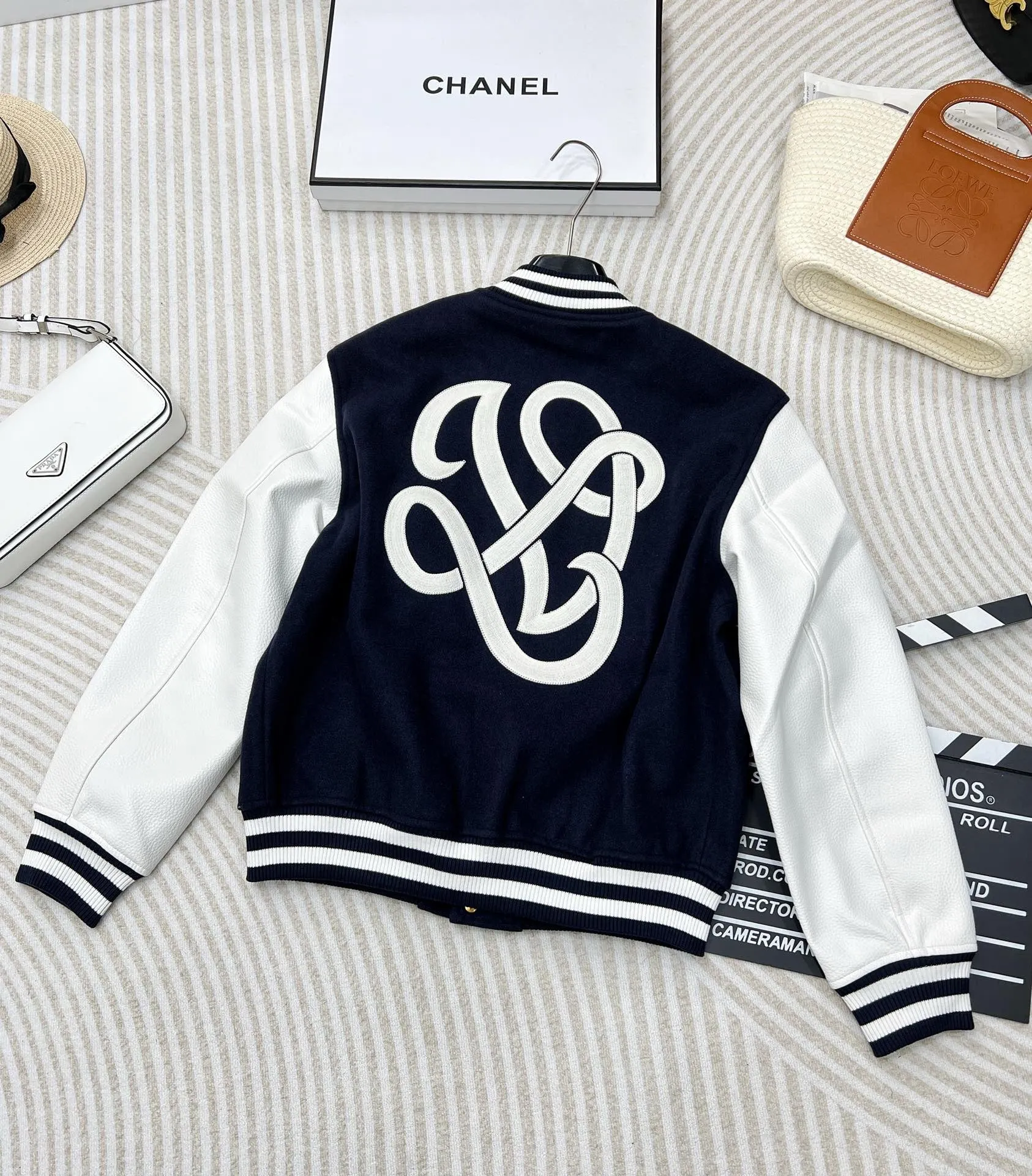 Monogram Crest Varsity Jacket