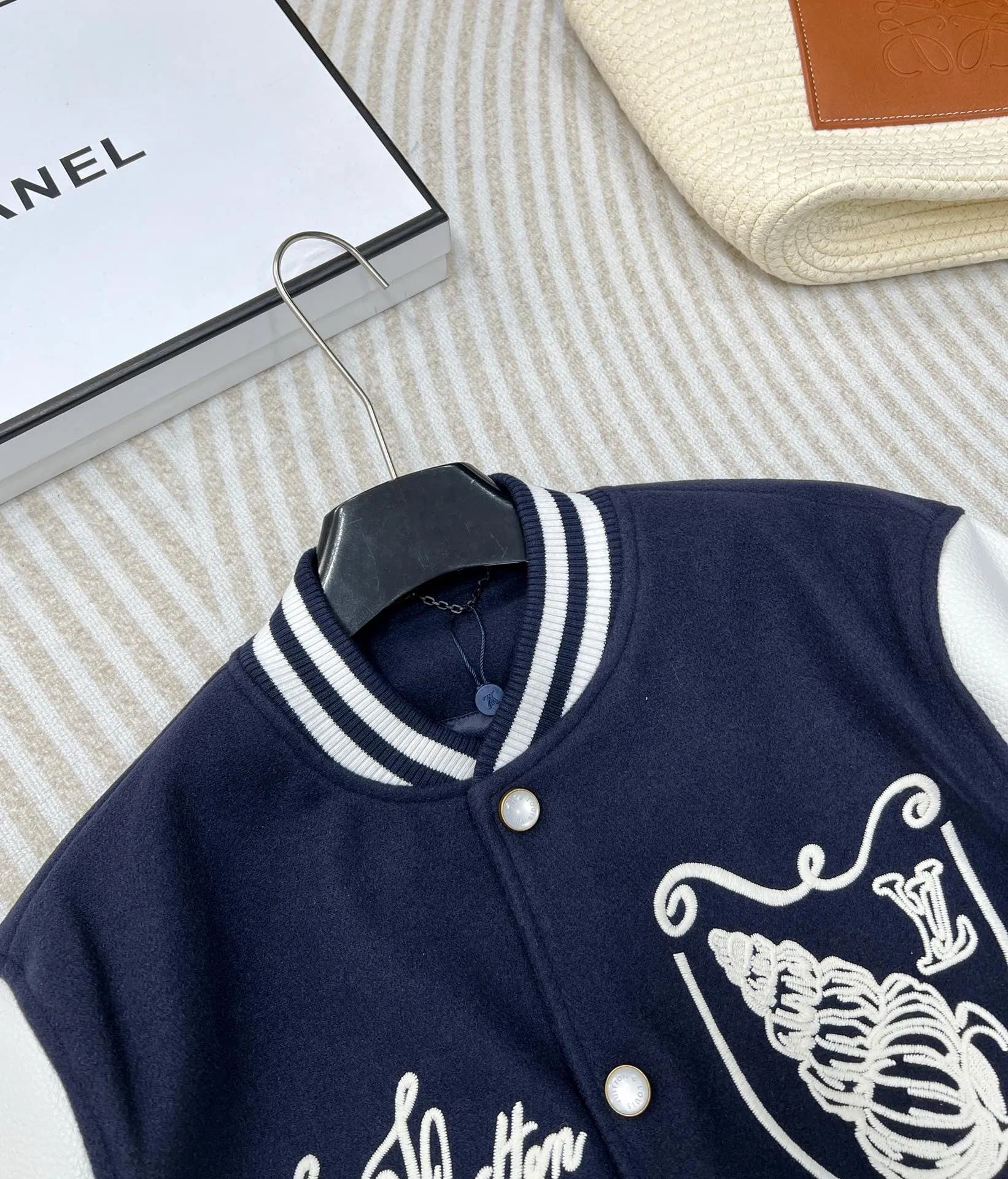 Monogram Crest Varsity Jacket