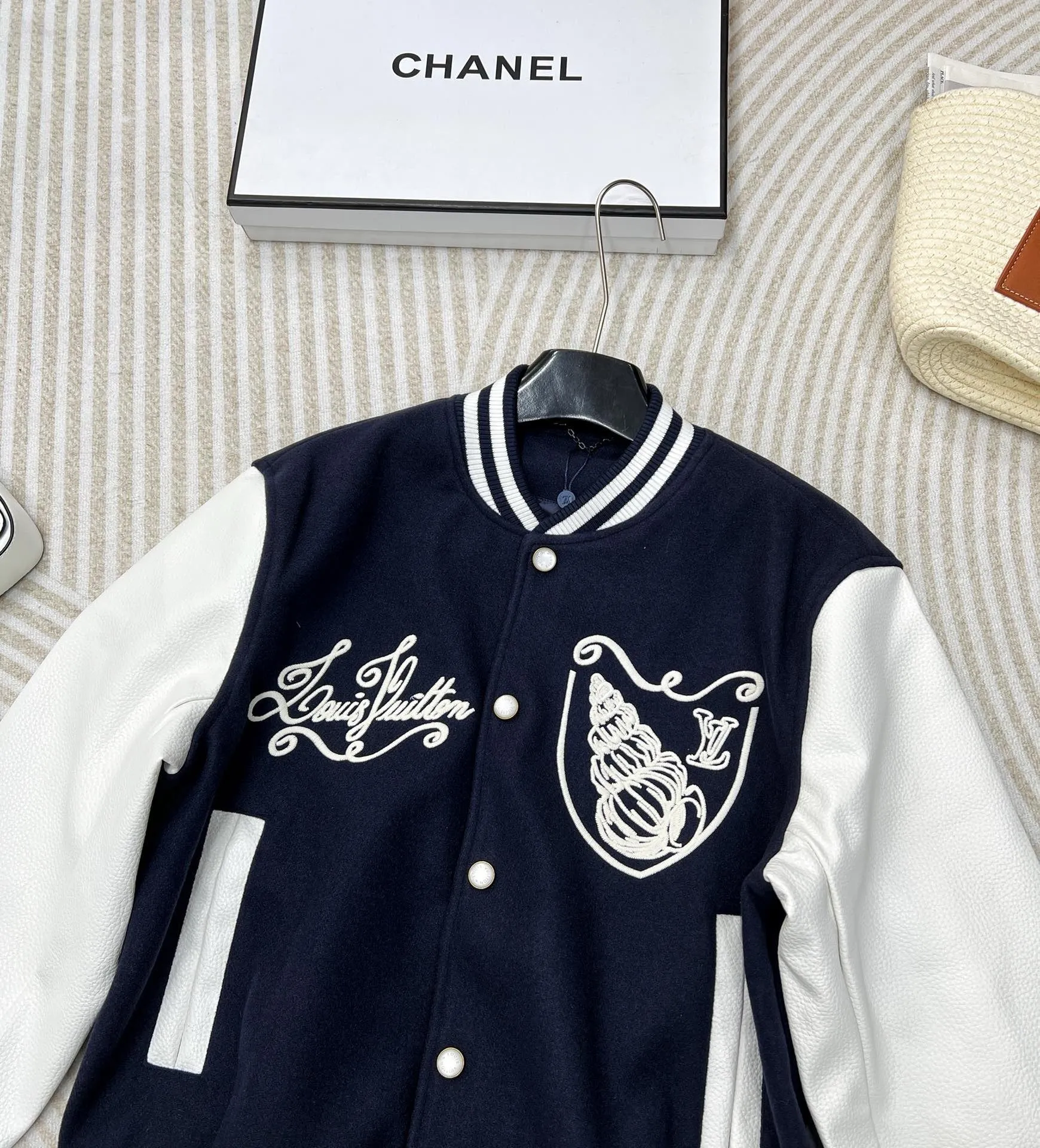 Monogram Crest Varsity Jacket