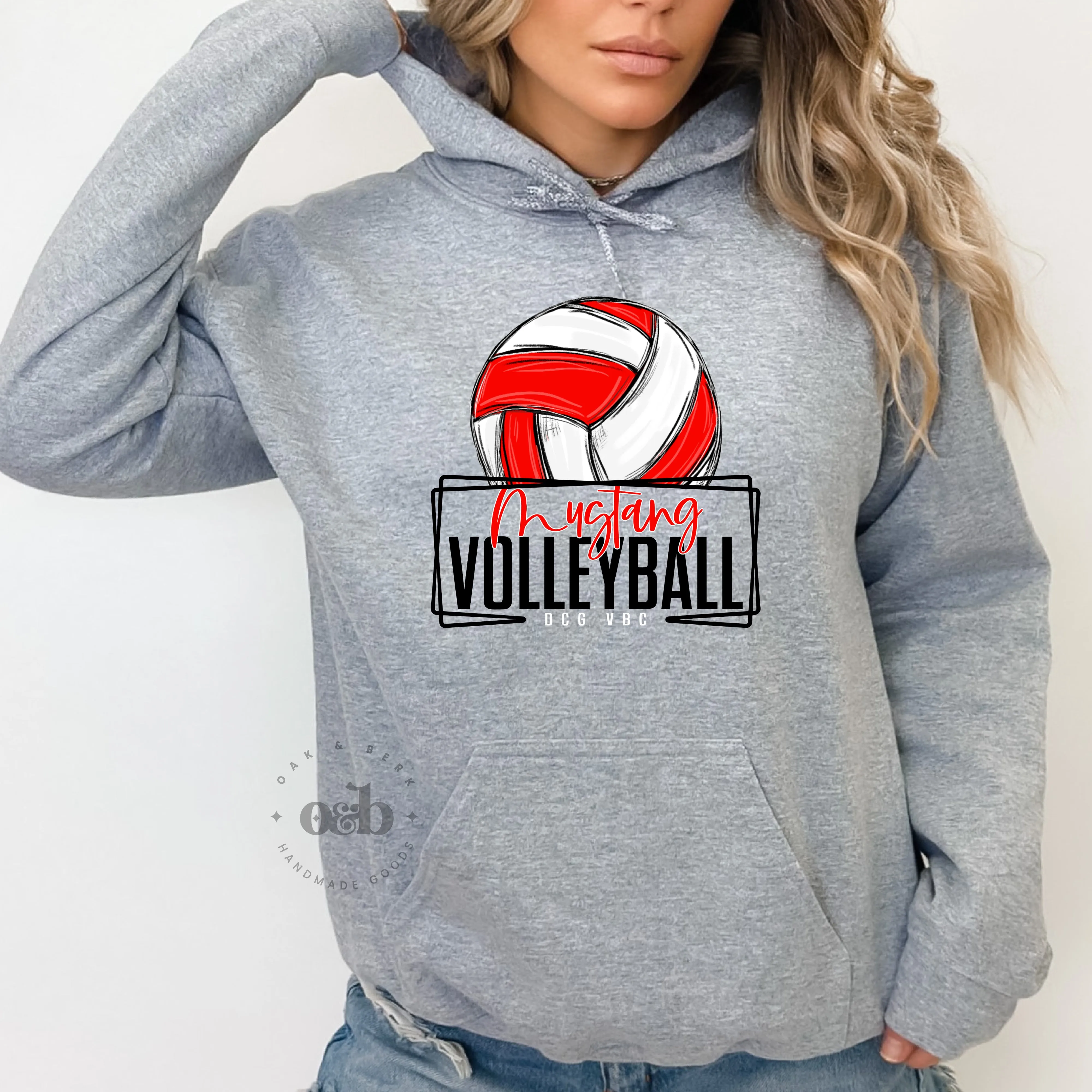 MTO / DCG Mustangs Volleyball, youth sweatshirts