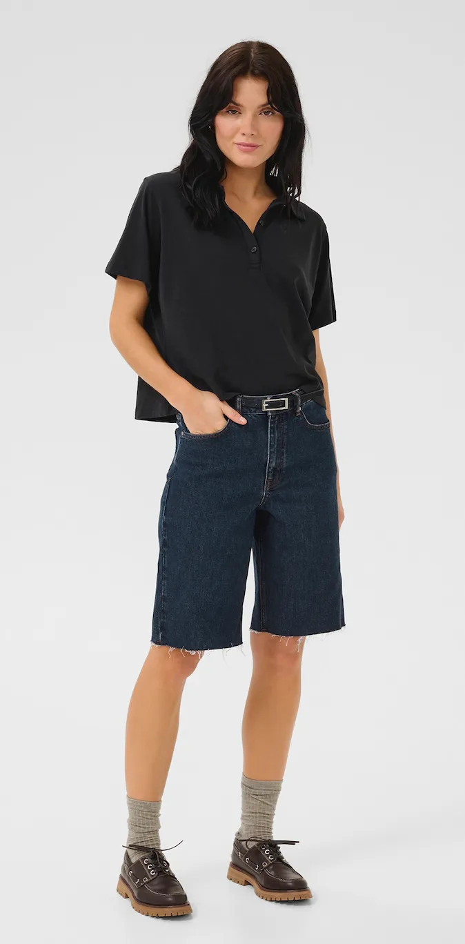 My Essential Wardrobe - Long shorts - Dark blue - LouisMW 139