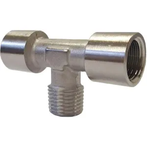 n°5 pz. Raccordo in Acciaio Inox a T Femmina-Maschio Fil. Con.-Femmina IS8