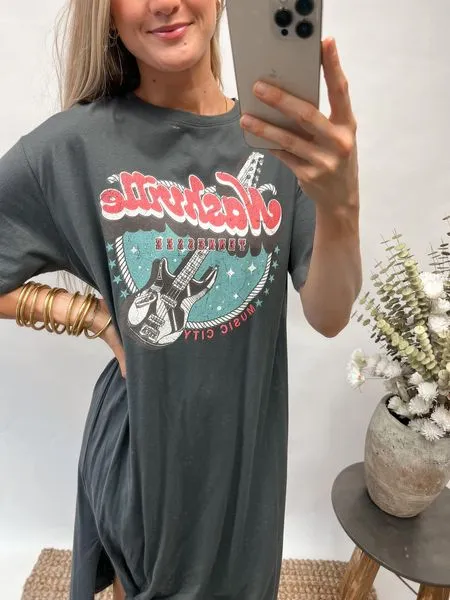 Nashville Midi Graphic Dress