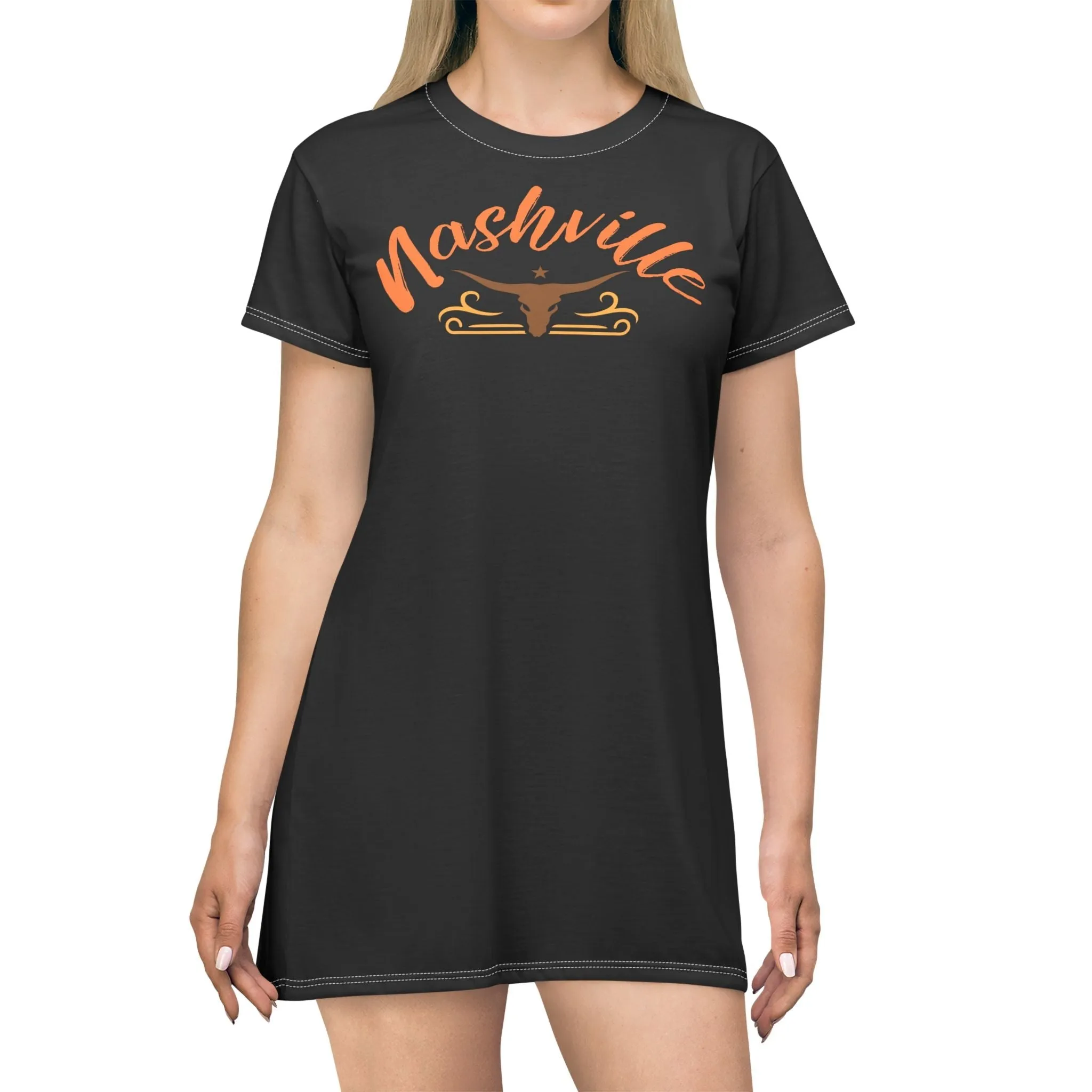 Nashville T-Shirt Dress (AOP)