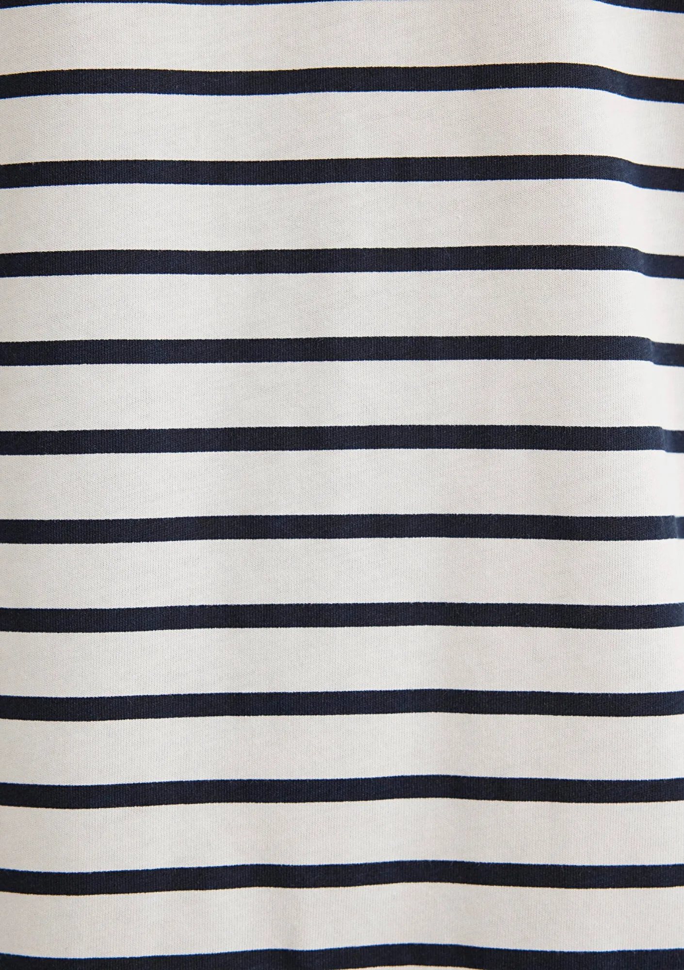 Navy Striped White T-Shirt